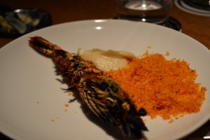 Grilled prawn and pork salt