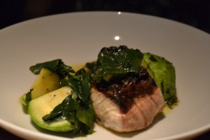 KIngfish and courgettes