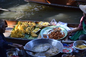 Deep fried bananas