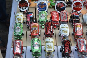 Recycle like you really mean it! Can made tuk-tuks