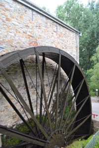The waterwheel from the original Bridgewater Mill