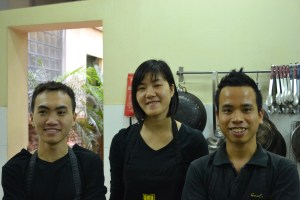 Staff at the Hanoi Cooking Centre