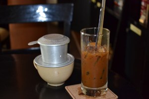 Vietnamese style iced coffee